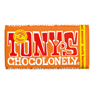 Tony's Chocolonely chocolate bar orange